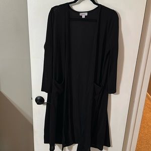 lularoe black long duster